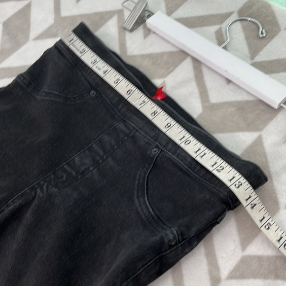 SPANX Black Skinny Ankle Jeans Distressed Vintage Wash size Small - Picture 7 of 9